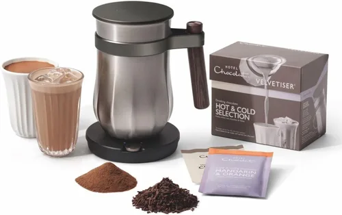 Vista 5 de Hotel Chocolat Velvetiser - Máquina de Chocolate Caliente para el Hogar - Elaborador de Chocolate Caliente de Grado Barista - Edición Carbón - 2