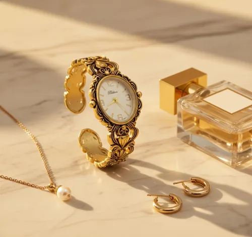 Vista 3 de Blekon Collections - Reloj de pulsera de cuarzo japonés para mujer, estilo egipcio, estilo concho