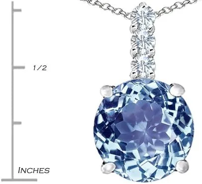 Vista 2 de Star K Collar con colgante redondo grande de plata de ley de 0.472in