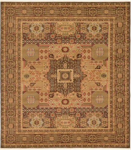 Vista 20 de Unique Loom Palace Collection - Alfombra rectangular (2 pies 2 pulgadas x 3 pies 1 pulgada, verde claro/marrón)