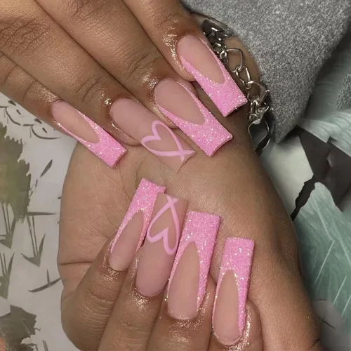 Vista 12 de Uñas postizas a presión medianas con forma de almendra, uñas falsas con puntas francesas y diseño de línea dorada, 24 piezas, uñas adhesivas