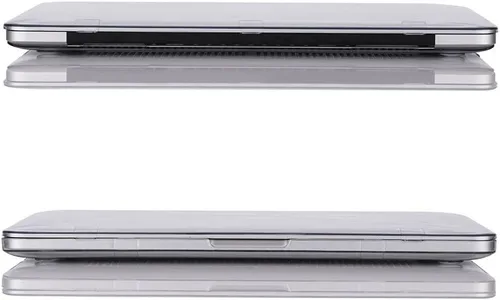 Vista 3 de RUBAN Funda para MacBook Retina Pro de 15 pulgadas A1398 (2015-2012), carcasa rígida de plástico liso mate con cubierta de teclado de TPU