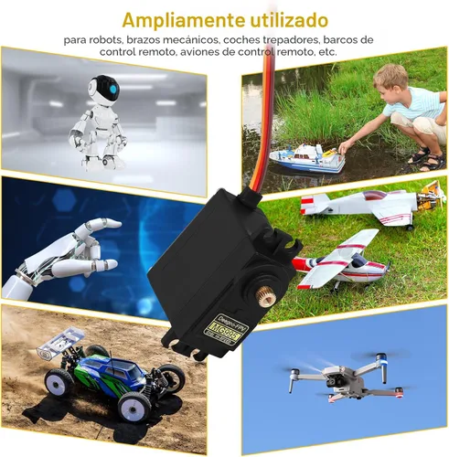 Vista 5 de Deegoo-FPV MG995 - Servomotores de engranajes metálicos de alto par de 28.7