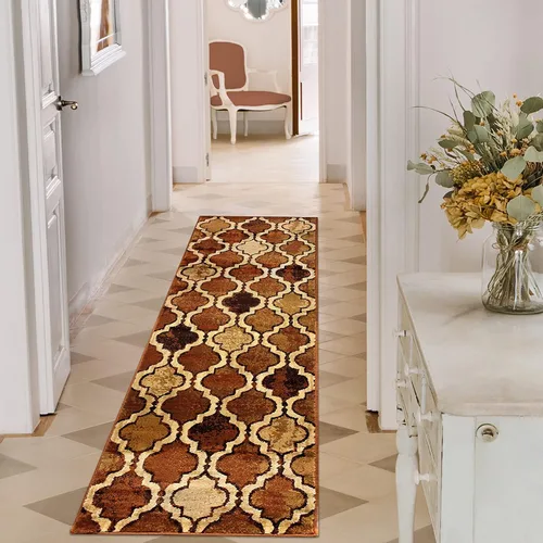 Vista 36 de BLUENILEMILLS BNM - Alfombra de pasillo para interiores con respaldo de yute, perfecta para cocina, dormitorio, madera dura, sala de estar Beige