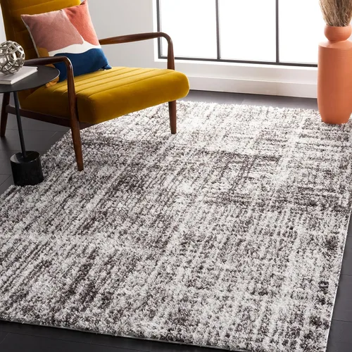 Vista 9 de SAFAVIEH Berber Shag Collection - Alfombra de pasillo, 2 pies 3 pulgadas x 6 pies, azul óxido y marfil, no desprende pelusa y de fácil cuidado, 1.25