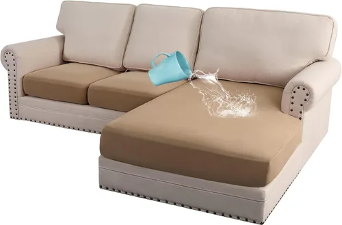 Vista 25 de H.VERSAILTEX Fundas elásticas para sillones, fundas de cojín de sofá, fundas elásticas 100% impermeables, con tela gruesa de doble forro polar