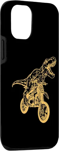 Vista 3 de Carcasa para iPhone 15 Motocross Dinosaur Dirtbike Dino - Dirt Bike Dinosaur