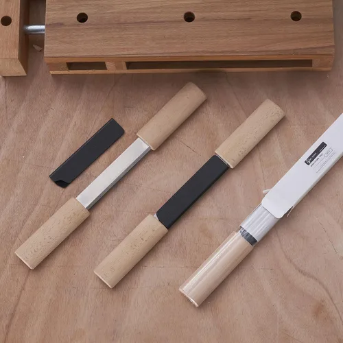 Vista 3 de Herramientas de tallado de madera con vaina, herramienta de carpintería, cuchillo de dibujo de 5.1 pulgadas, cinceles de madera, cuchillo de dibujo