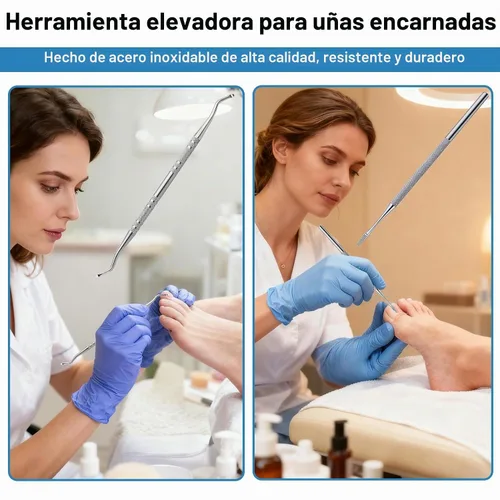 Vista 4 de (30+2) Kit de tratamiento de corrección de uñas encarnadas, 30 tiras correctoras de uñas encarnadas, herramienta de pedicura de uñas encarnadas