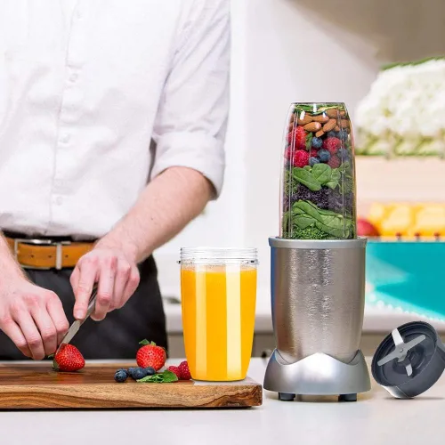 Vista 6 de Piezas de repuesto para licuadora Nutribullet, tazas de 32 oz y 24 oz con cuchilla extractora de repuesto, compatible con licuadoras Nutri Bullet