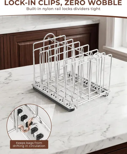 Vista 6 de EVERIE Kit de recipiente Sous Vide de 12 cuartos con tapa plegable + estante divisor de bloqueo + funda aislante - para cocinar largas - Se adapta a