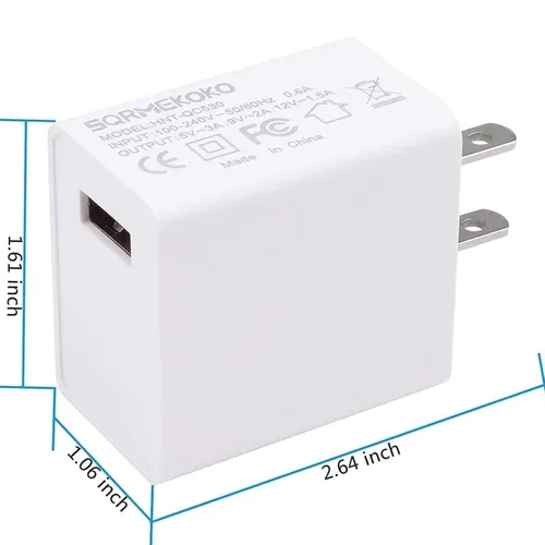 Vista 6 de Cable adaptador de fuente de alimentación de repuesto compatible con Charge 4, Charge 5, Flip 6, Flip 5, Pulse 4, Jr Pop Speaker, Endurance Peak