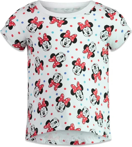 Vista 5 de Disney Mickey Mouse Minnie Mouse Girls 4 Pack Graphic T-Shirts Infant to Big Kid