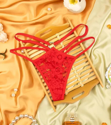 Vista 77 de Ropa interior con purpurina transpirable con encaje sexy para mujer