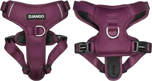 Vista 12 de DJANGO Tahoe Arnés para perro sin tirones, arnés para perros pequeños con clips delanteros y traseros para uso diario, ajustable, acolchado