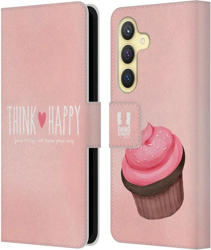 Vista 234 de Head Case Designs Assortment Cupcakes Happiness Leather Wallet Case Compatible with Samsung Galaxy A07 4G Surtido