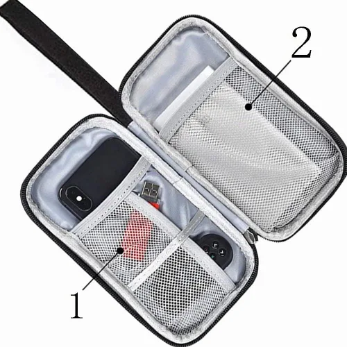 Vista 4 de Bolsa de Accesorios Electrónicos / Estuche Organizador Electrónico, Bolsa de Almacenamiento de Accesorios Electrónicos Pequeños Duradera para Varios