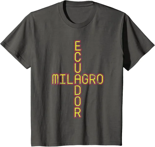 Vista 28 de Milagro Ecuador Travel, Orgullo, Bandera de Ecuador, Camiseta Milagro, Negro