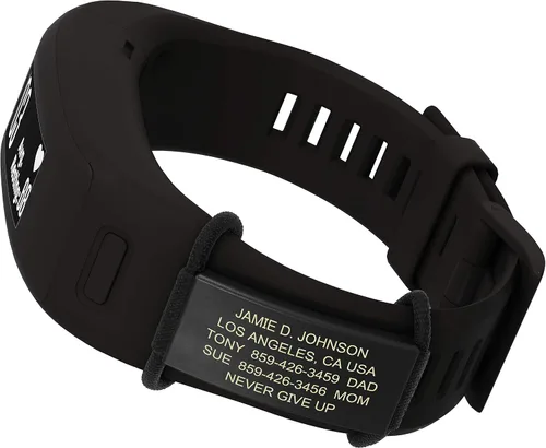Vista 2 de ROAD iD Sidekick oficial para Fitbit + Garmin - Pulsera de identificación e identificación deportiva para atletas