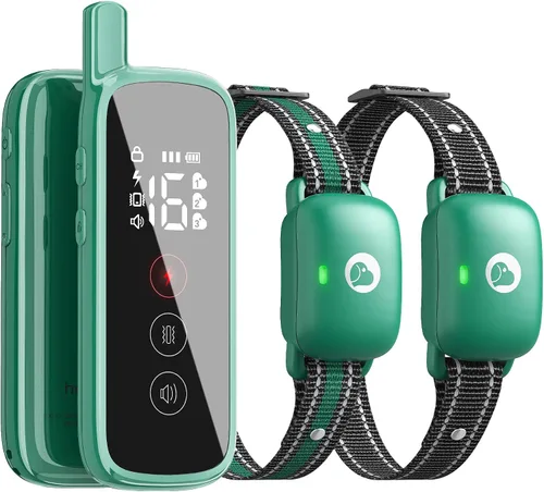 Vista 11 de Collar de choque para perro, collar de entrenamiento para perros con control remoto para perros pequeños, medianos y grandes, collar electrónico