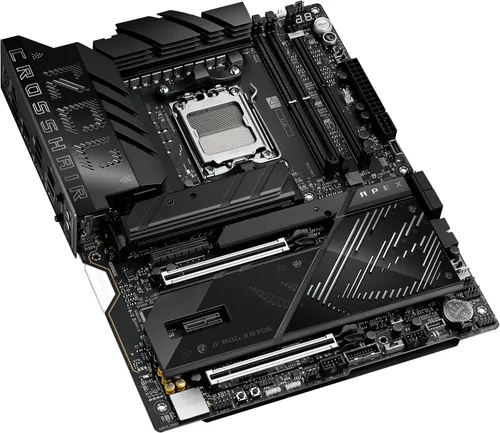 Vista 15 de ASUS ROG Crosshair X870E APEX AMD X870E AM5 ATX Placa Base, AI Avanzado Listo para PC, 18+2+2 Etapas, DDR5, Ventilador de Memoria ROG, Tarjeta ROG