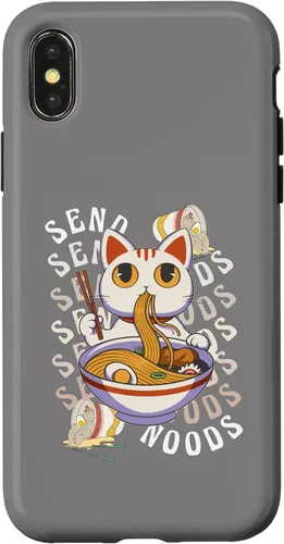 Vista 5 de Funda de anime para iPhone 12 Mini Send Noodles Joke Ramen Noodles