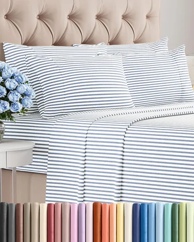 Vista 189 de Juego de sábanas Twin de 4 piezas - Cómodo, transpirable y refrescante - Juego de ropa de cama de lujo de hotel ultrasuave con bolsillos profundos