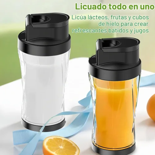 Vista 8 de Licuadora portátil, licuadora personal de 360 W, batidos y licuados