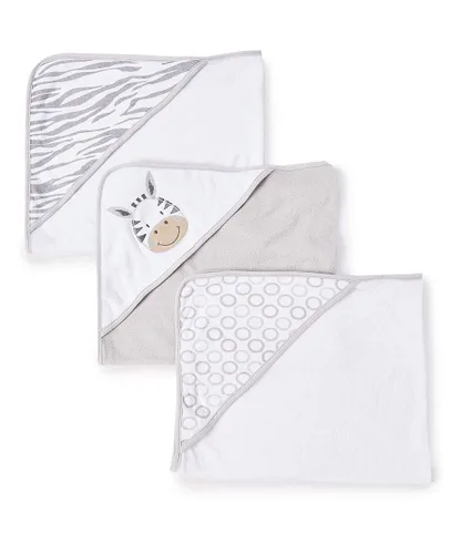 Vista 7 de Spasilk Juego de toallas con capucha para niños y niñas recién nacidos, toallas de bebé de rizo suave, esenciales para el baño del bebé, ideal Azul