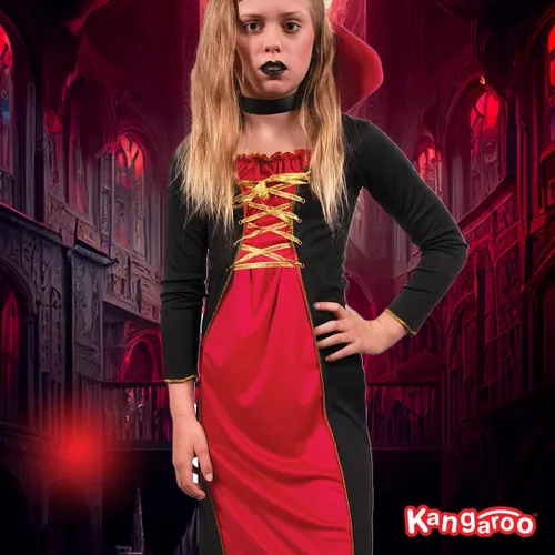 Vista 7 de Kangaroo's Halloween Costumes disfraz de vampira victoriana
