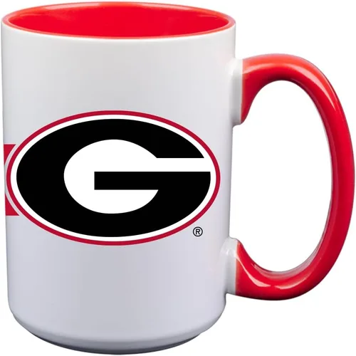 Vista 4 de The Memory Company Taza de café sublimada con licencia oficial de la NCAA de 15 onzas, Universidad de Alabama