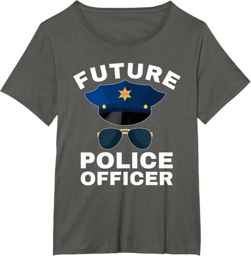 Vista 10 de Camiseta de policía para niños con texto en inglés «Proud Cop Dad»