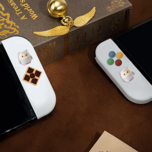 Vista 3 de PERFECTSIGHT Switch - Tapas de botón de silicona Joy Con con agarre para el pulgar, cubierta de joystick compatible con Nintendo SwitchOLEDSwitch