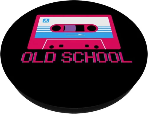 Vista 2 de PopSockets de casete de hip hop retro de los años 80 y 90 de la vieja escuela