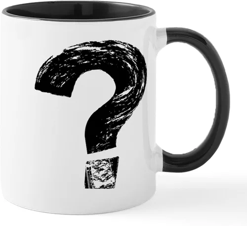 Vista 6 de CafePress Artistic Question Mark - Taza de café de cerámica de 11 oz (11.0 fl oz)
