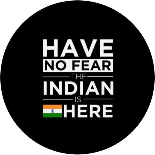 Vista 3 de Have No Fear The Indian is here Pride India Proud Patriotic PopSockets Swappable PopGrip