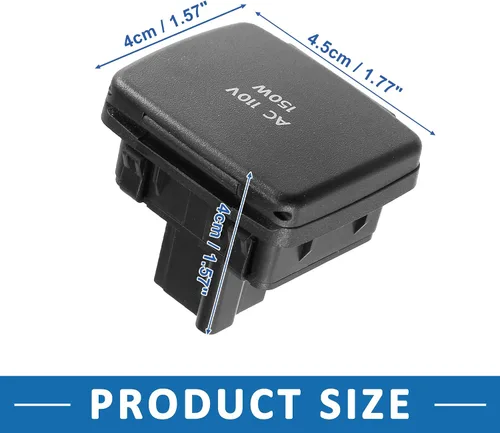 Vista 3 de Consola central Toma de corriente trasera Enchufe 110V 150W BC3Z-19N236-A Toma de corriente eléctrica para Ford F-350 Super Duty 2011-2015