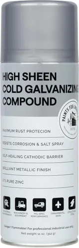 Vista 31 de Pinturas para la industria Esmalte industrial, Pintura en aerosol - Maquinaria de hierro de metal de acero - 1 lata (aluminio metálico) 9-S-1423