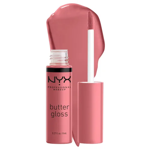 Vista 35 de NYX MAQUILLAJE PROFESIONAL Brillo de mantequilla, brillo de labios no pegajoso, - Eclair (rosa)