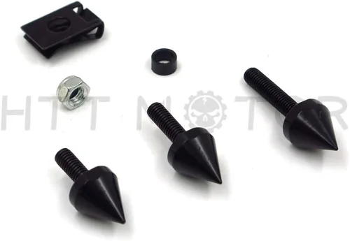 Vista 4 de MT215-006-BK Kits de pernos de carenado de espiga negra compatibles con YZF R1 YZF-R1 YZFR1 2004-2006