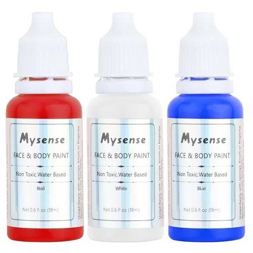 Vista 23 de Mysense Pintura corporal verde de Amazonas, maquillaje de disfraz de Gamora de la bruja Elphaba de Halloween, accesorios de atuendo del día de San
