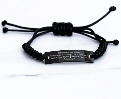 Vista 5 de Pulsera con versículo bíblico, joyería cristiana, regalo religioso, pulsera de Cristo Jesús, regalo cristiano bendito