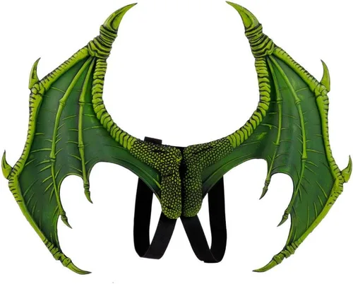 Vista 7 de Himine Alas de dragón Props Cosplay Wings Negro
