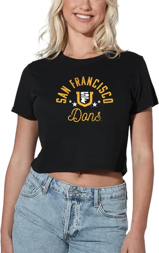 Vista 197 de Colección oficial de camisetas con diseño de mascota desgastada para mujer, color negro Grizzlies del estado de Adams