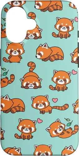 Vista 32 de Cute Funny Kawaii Womens Girls Kids Red Panda Lover Pattern Case for iPhone 17
