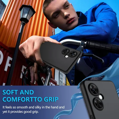 Vista 7 de Hensinple para OnePlus Nord N30 5G Funda, Protección contra caídas [con protector de pantalla] Grado militar 360 Protección completa de silicona