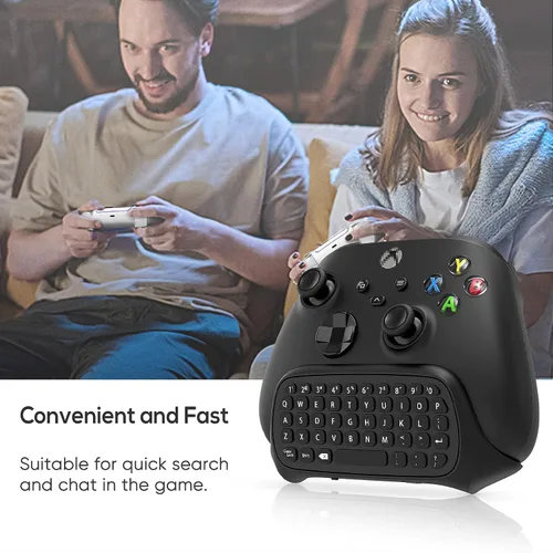 Vista 7 de Teclado de control para Xbox Series X S para Xbox One One S teclado inalámbrico Bluetooth para juegos con receptor USB altavoz integrado y conector