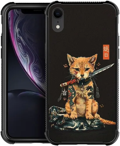 Vista 14 de DJSOK Funda compatible con iPhone XR, H American Eagle Flag con cuatro esquinas, protección a prueba de golpes, TPU suave y patrón de policarbonato
