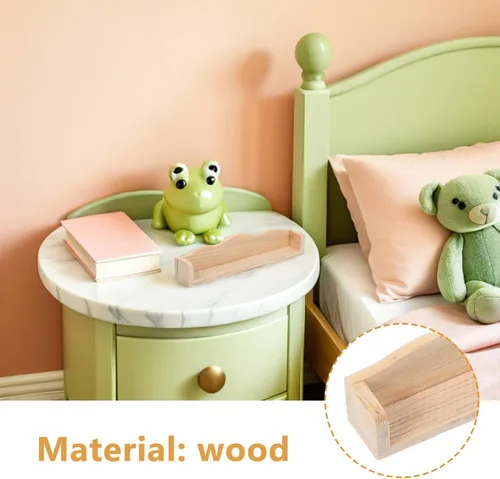 Vista 3 de ibasenice 2 piezas de mini estante de pared para casa de muñecas a escala 1 12, muebles de casa de muñecas en miniatura, decoración de casa