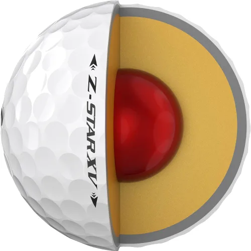 Vista 4 de Srixon Z-Star XV - Pelotas de golf para hombre, paquete de 24, color blanco